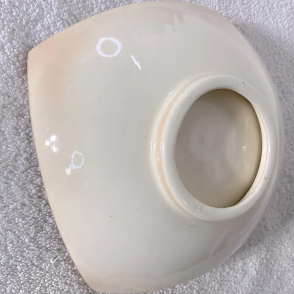 Vintage Ceramic  Yellow Flower Square Dish W Rounded Corners Trinket Dish - Picture 13 of 16